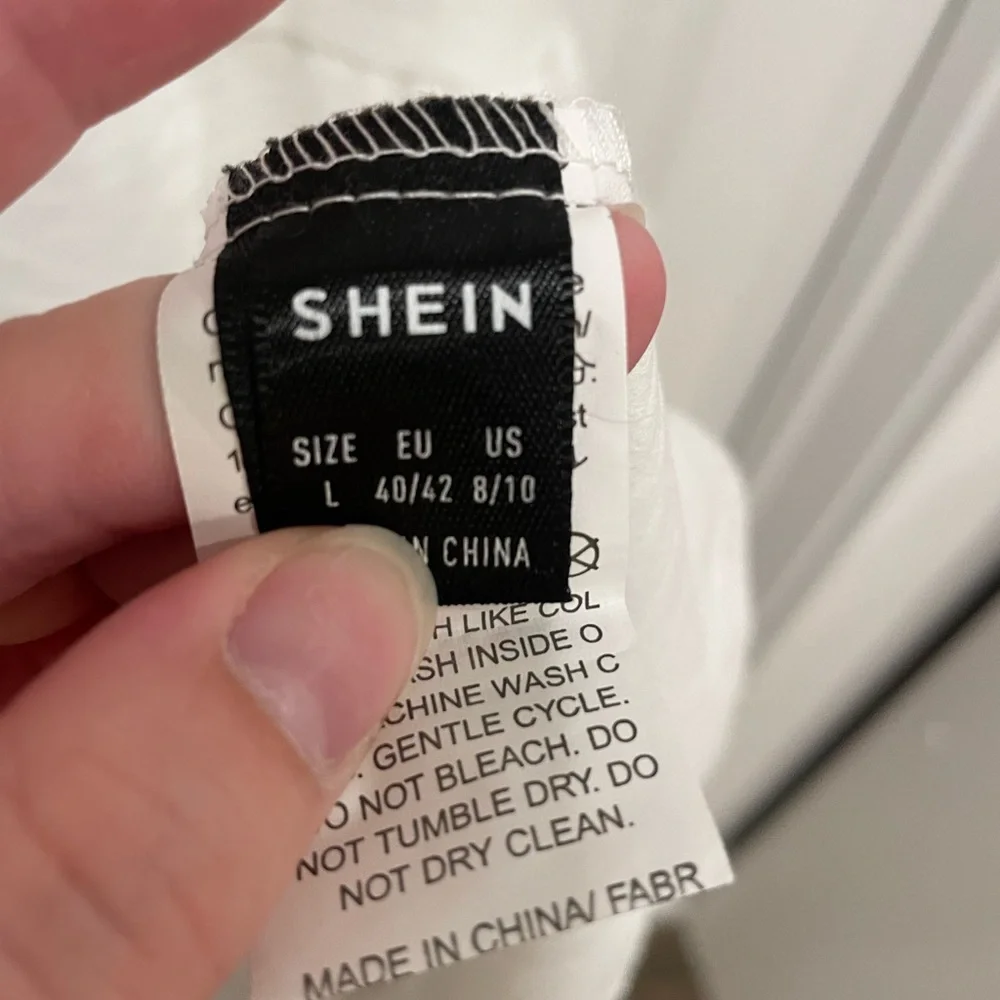 SHEIN- White Maxi Dress- Size Large - Picture 7 of 8